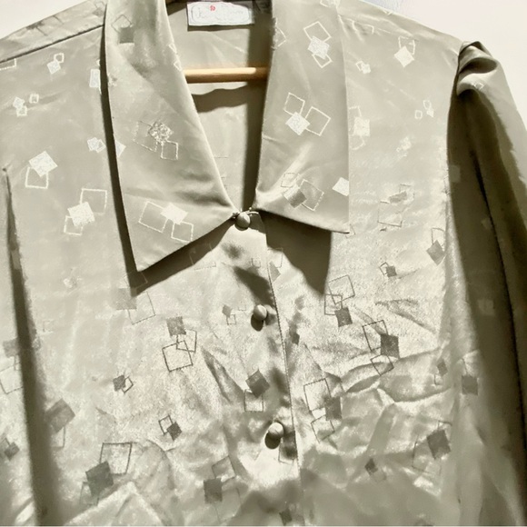 Vintage Feminine Office Secretary Whimsigoth Boho Fairy Grunge Boho Blouse L - Picture 3 of 8